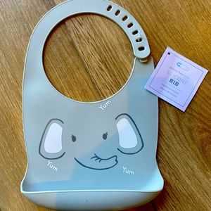Pottery Barn Elephant Silicone Bib